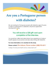 Participate in Diabetes Research,  Urgent need